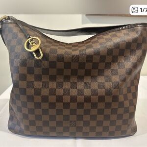 Authentic Louis Vuitton Damier Ebene Delightful MM